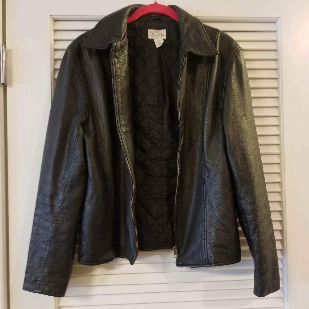 J. Crew Black Leather Jacket